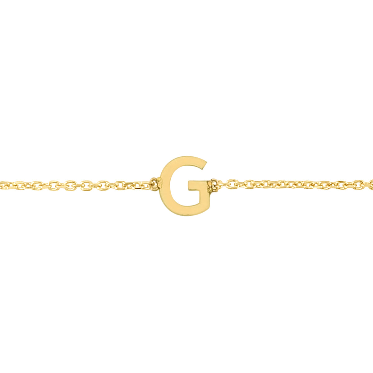 Royal Chain 14K Mini Initial G Bracelet RCG13324