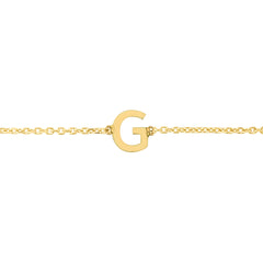 Royal Chain 14K Mini Initial G Bracelet RCG13324