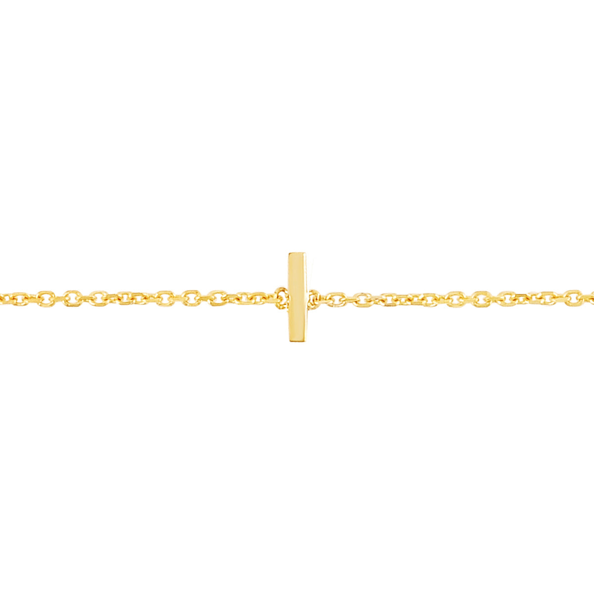 Royal Chain 14K Mini Initial I Bracelet RCI13324