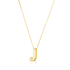 Parkplace Jewelers 14k-gold-block-letter-initial-j-necklace-rcj10969