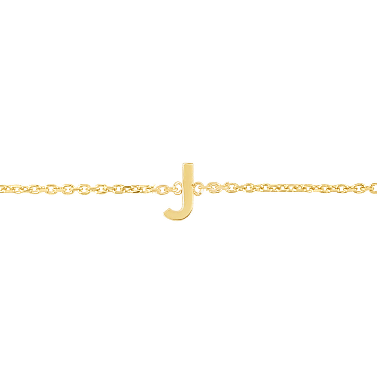 Royal Chain 14K Mini Initial J Bracelet RCJ13324