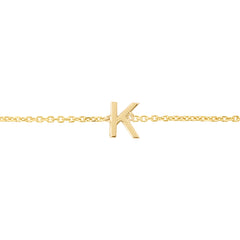 Royal Chain 14K Mini Initial K Bracelet RCK13324