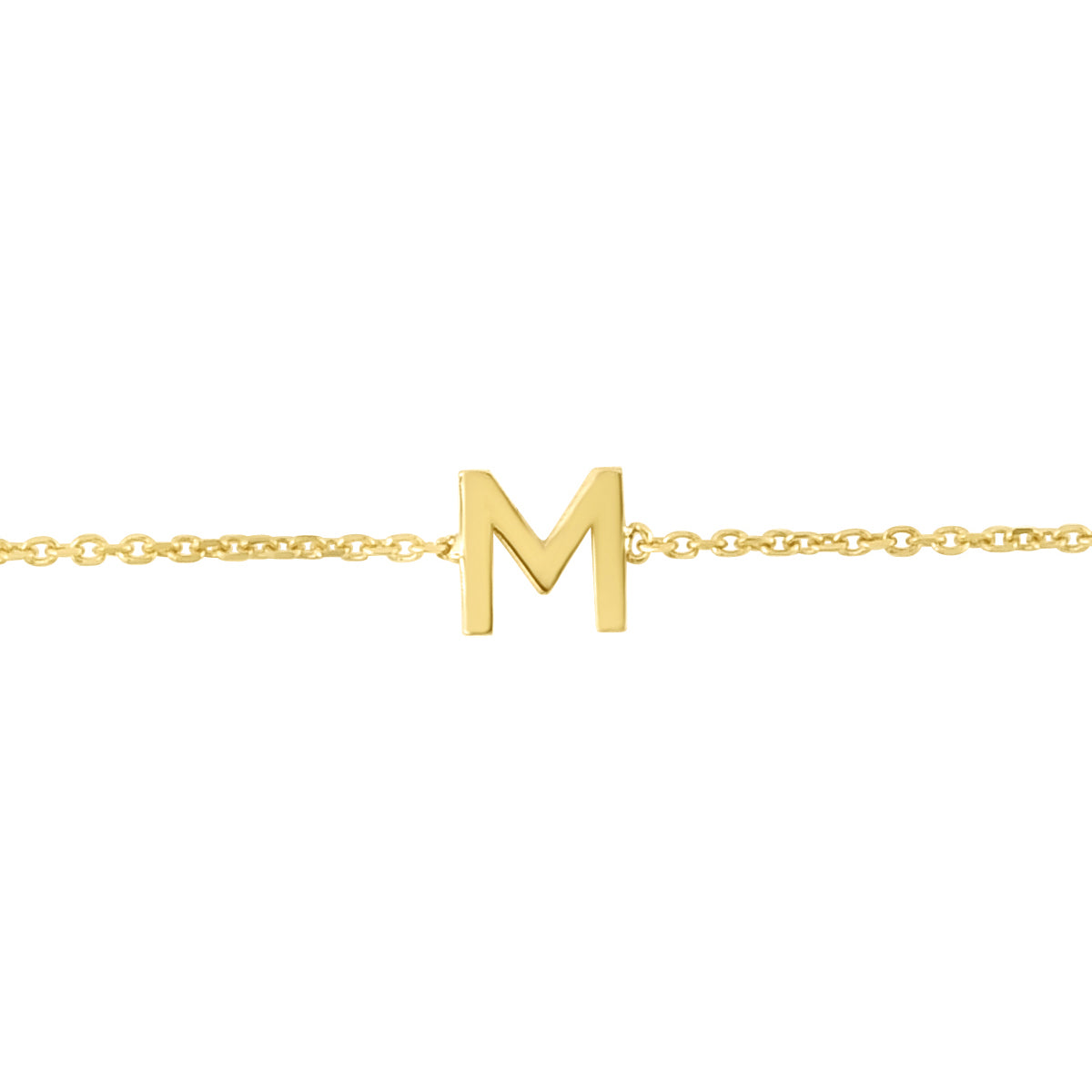 Royal Chain 14K Mini Initial M Bracelet RCM13324