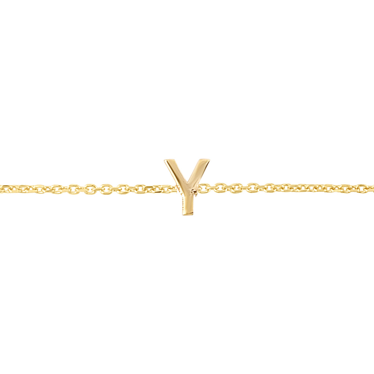 Royal Chain 14K Mini Initial Y Bracelet RCY13324