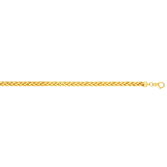 Royal Chain 14K Gold 4mm Diamond Cut Round Franco Chain  RDFR125