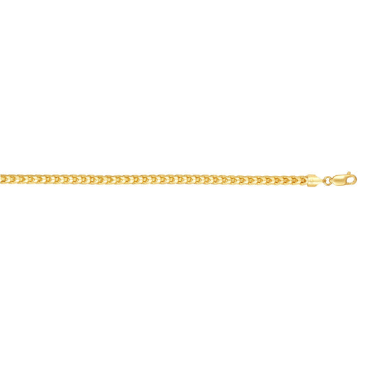 Royal Chain 14K Gold 5mm Diamond Cut Round Franco Chain  RDFR155