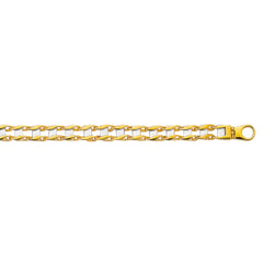 Parkplace Jewelers 14k-gold-railroad-link-bracelet-rr300