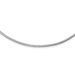 Sterling Silver Gold-pltd 2mm Reversible w/2in ext Cubetto Chain RSM1-16