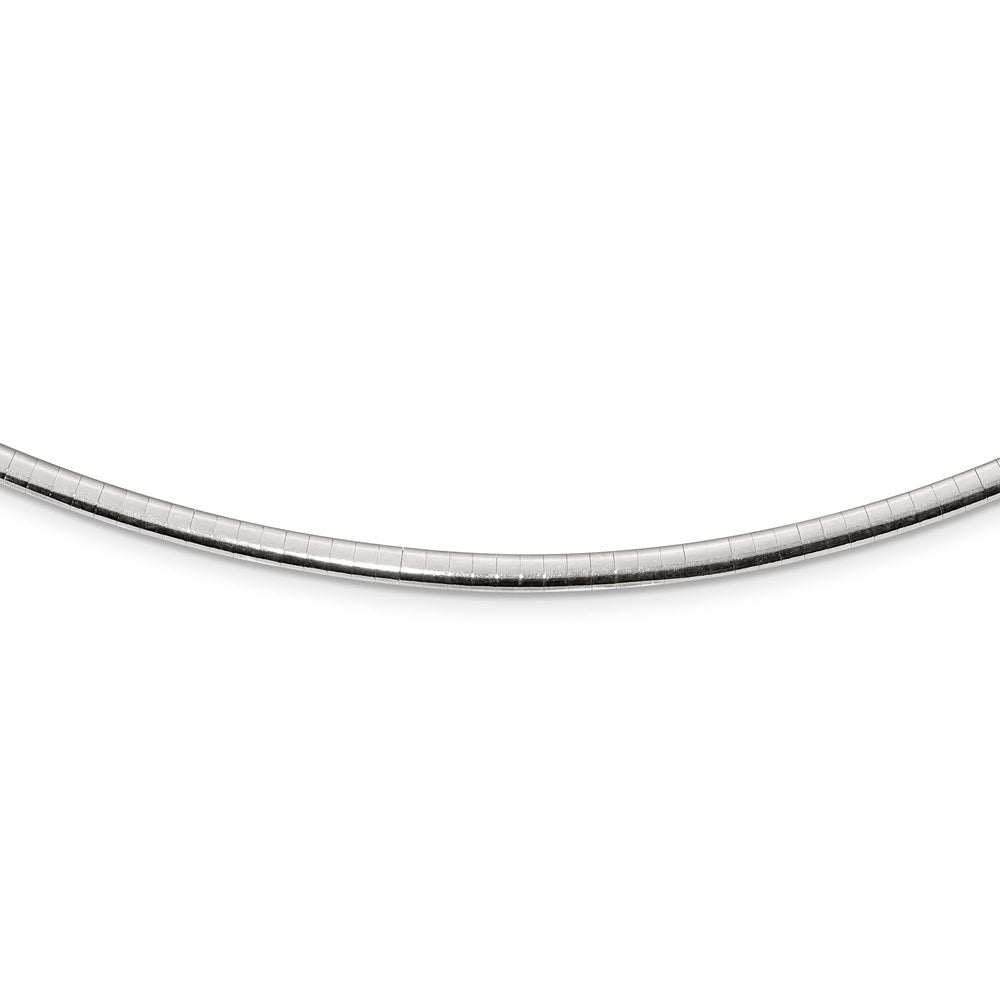 Sterling Silver Gold-pltd 3mm Reversible w/2in ext Cubetto ChainRSM3-16