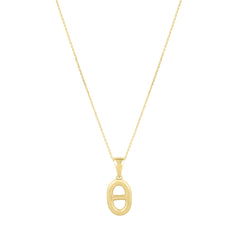 Yellow Gold Polished Mariner Fashion Necklace