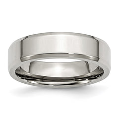 Chisel Stainless Steel Polished 6mm Beveled Edge Band
