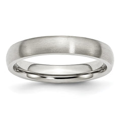 Chisel Stainless Steel Brushed 4mm Half Round Band