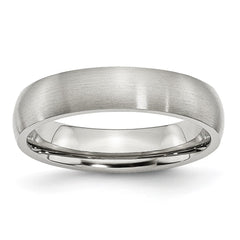 Chisel Stainless Steel Brushed 5mm Half Round Band