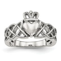 Chisel Stainless Steel Polished Claddagh Ring