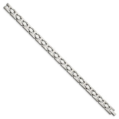 Chisel Stainless Steel Brushed and Polished 8.5 inch Link Bracelet SRB102-8.5