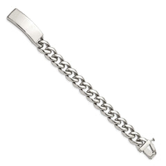 Chisel Stainless Steel Polished Curb Chain 8.5 inch ID Bracelet SRB1038-8.5
