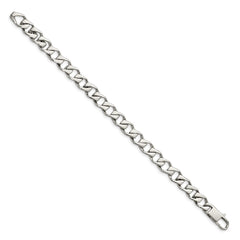 Chisel Stainless Steel Polished 8.5 inch Fancy Link Bracelet SRB1039-8.5