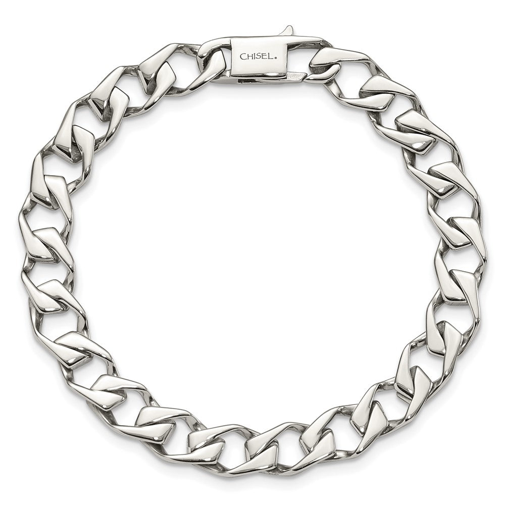 Chisel Stainless Steel Polished 8.5 inch Fancy Link Bracelet SRB1039-8.5