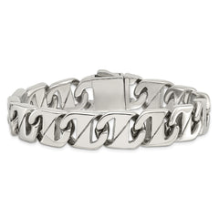 Chisel Stainless Steel Polished 8.5 inch Fancy Link Bracelet SRB1047-8.5