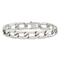 Chisel Stainless Steel Polished 8.5 inch Open Link Bracelet SRB1106-8.5