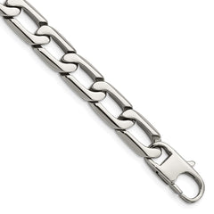 Chisel Stainless Steel Polished 8.5 inch Open Link Bracelet SRB1106-8.5