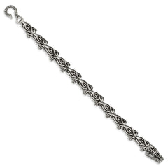 Chisel Stainless Steel Antiqued and Polished Dragon 8.75 inch Bracelet SRB1266-8.25