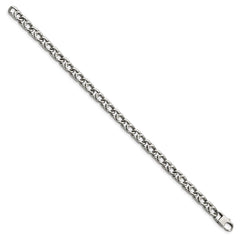 Chisel Stainless Steel Polished 6mm 8.5 inch Fancy Link Bracelet SRB1268-8.5
