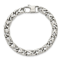 Chisel Stainless Steel Polished 8mm 8.5 inch Fancy Link Bracelet SRB1269-8.5