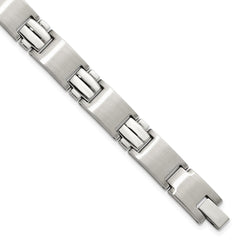 Chisel Stainless Steel Brushed and Polished 8.25 inch Link Bracelet SRB138-8.5