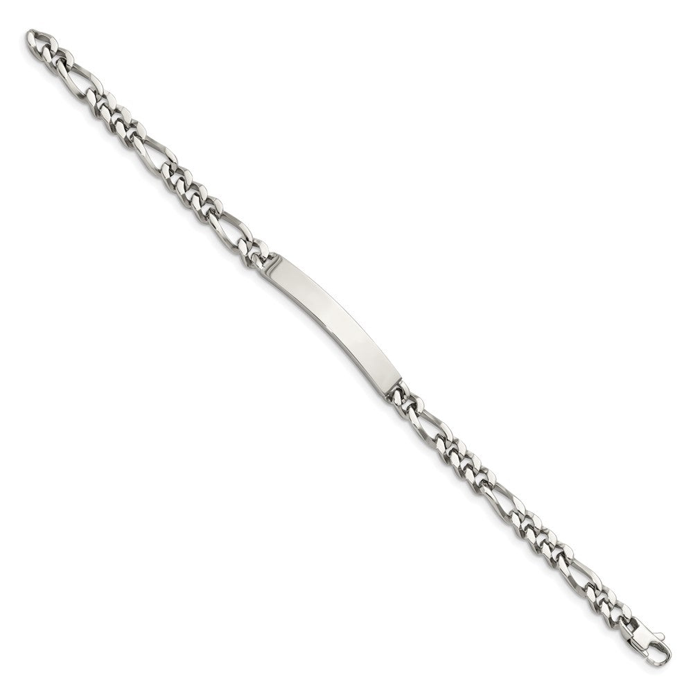 Chisel Stainless Steel Polished Figaro Chain 8.25 inch ID Bracelet SRB1403-8.25