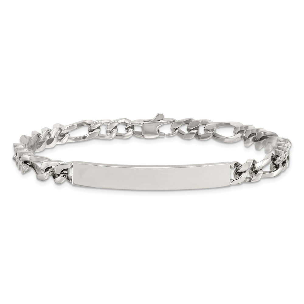 Chisel Stainless Steel Polished Figaro Chain 8.25 inch ID Bracelet SRB1403-8.25