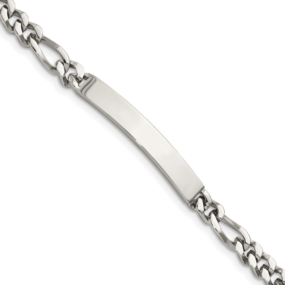 Chisel Stainless Steel Polished Figaro Chain 8.25 inch ID Bracelet SRB1403-8.25