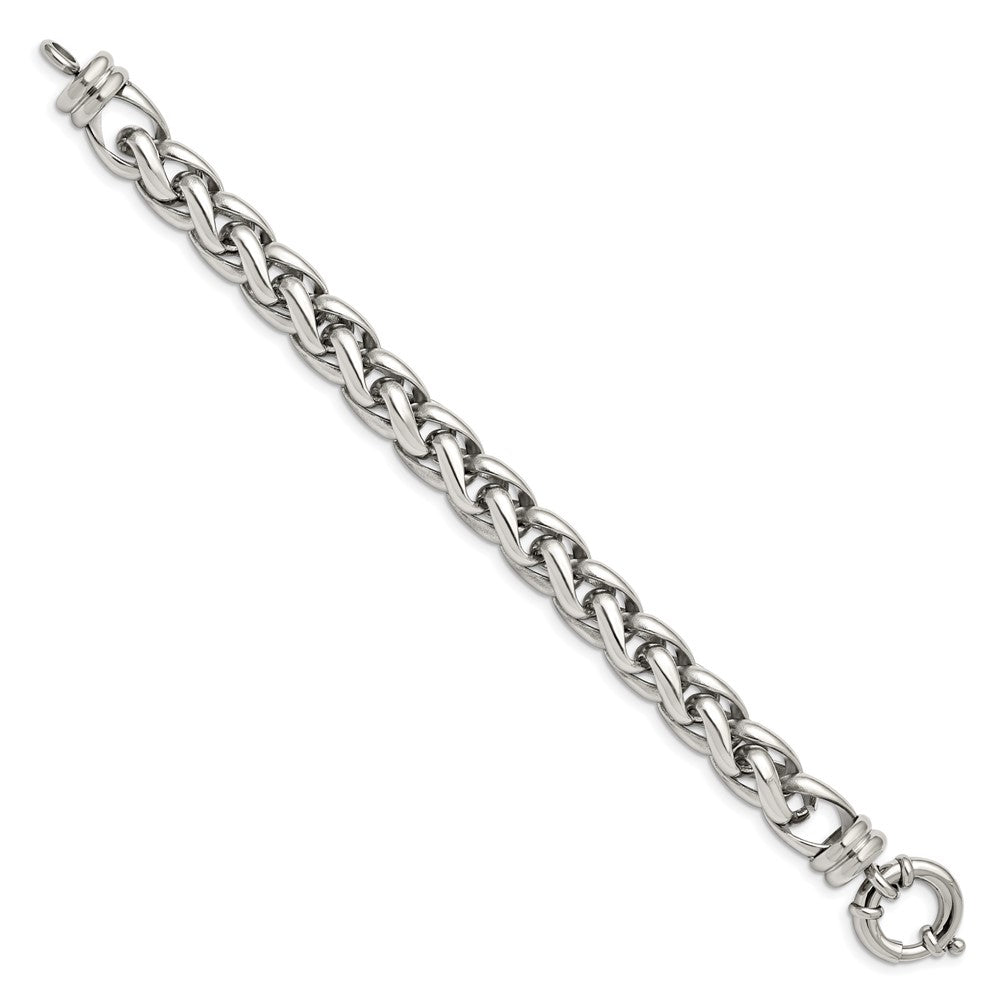 Chisel Stainless Steel Polished 8 inch Fancy Link Bracelet SRB1467-8