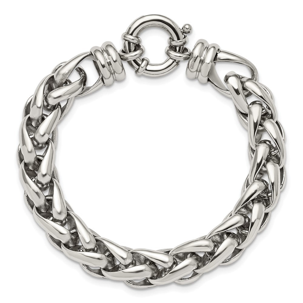Chisel Stainless Steel Polished 8 inch Fancy Link Bracelet SRB1467-8