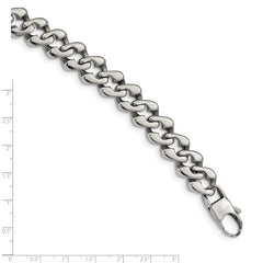 Chisel Stainless Steel Polished 8.5 inch Fancy Link Bracelet SRB1476-8.5