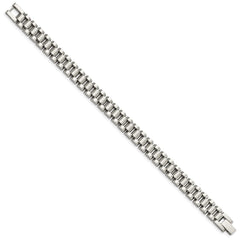 Chisel Stainless Steel Brushed and Polished 8.5 inch Link Bracelet SRB152-8.5
