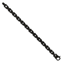 Chisel Stainless Steel Polished Black IP-plated 8.5 inch Fancy Link Bracelet SRB163-8.5