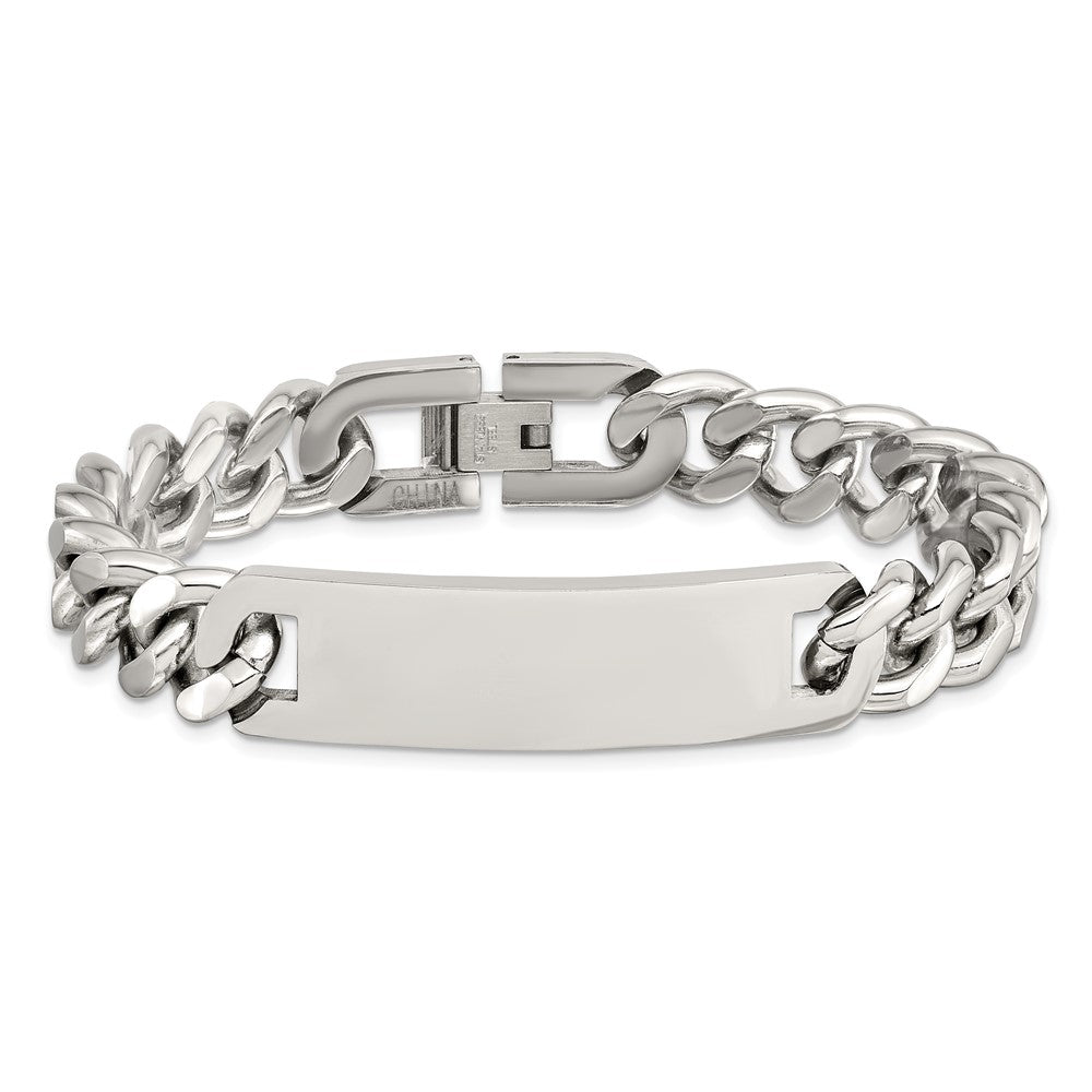Chisel Stainless Steel Polished Curb Chain 7.75 inch ID Bracelet SRB1791-8