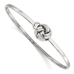 Chisel Stainless Steel Polished Love Knot Bangle SRB1849