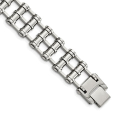 Chisel Stainless Steel Polished 8.5 inch Barrel Link Bracelet SRB188-8.5