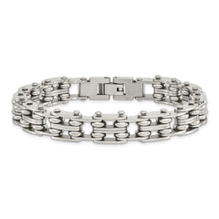 Chisel Stainless Steel Polished 9 inch Link Bracelet SRB193-8.5