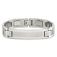 Chisel Stainless Steel Brushed and Polished 8.25 inch ID Bracelet SRB2013-8.25