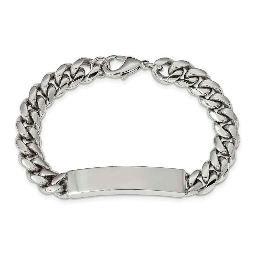 Chisel Stainless Steel Polished Curb Chain 8.25 inch ID Bracelet SRB2225-8.25