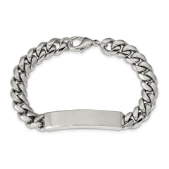 Chisel Stainless Steel Polished Curb Chain 8.25 inch ID Bracelet SRB2225-8.25