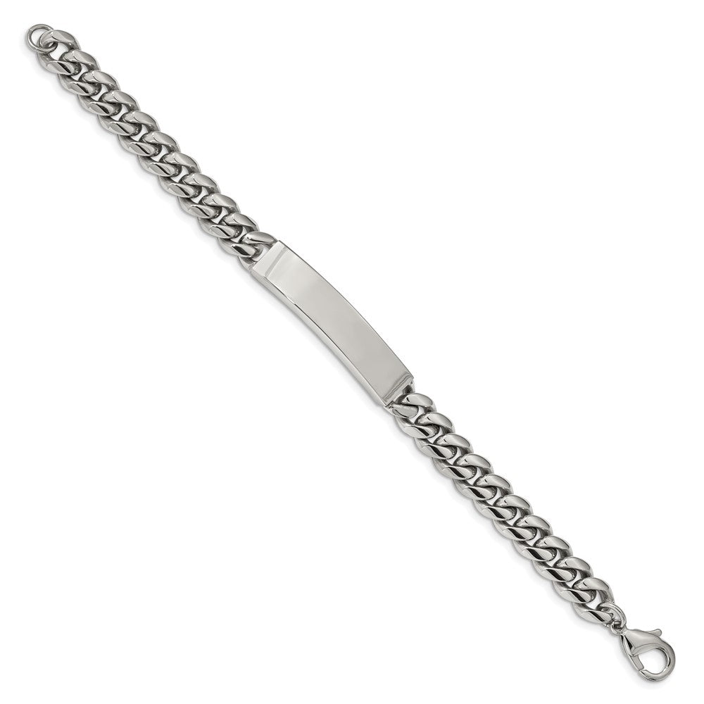 Chisel Stainless Steel Polished Curb Chain 8.25 inch ID Bracelet SRB2225-8.25