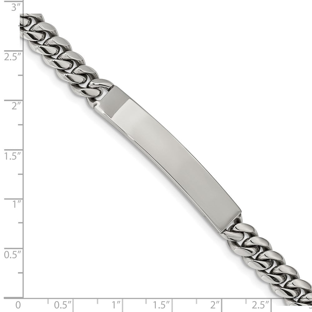 Chisel Stainless Steel Polished Curb Chain 8.25 inch ID Bracelet SRB2226-8.25