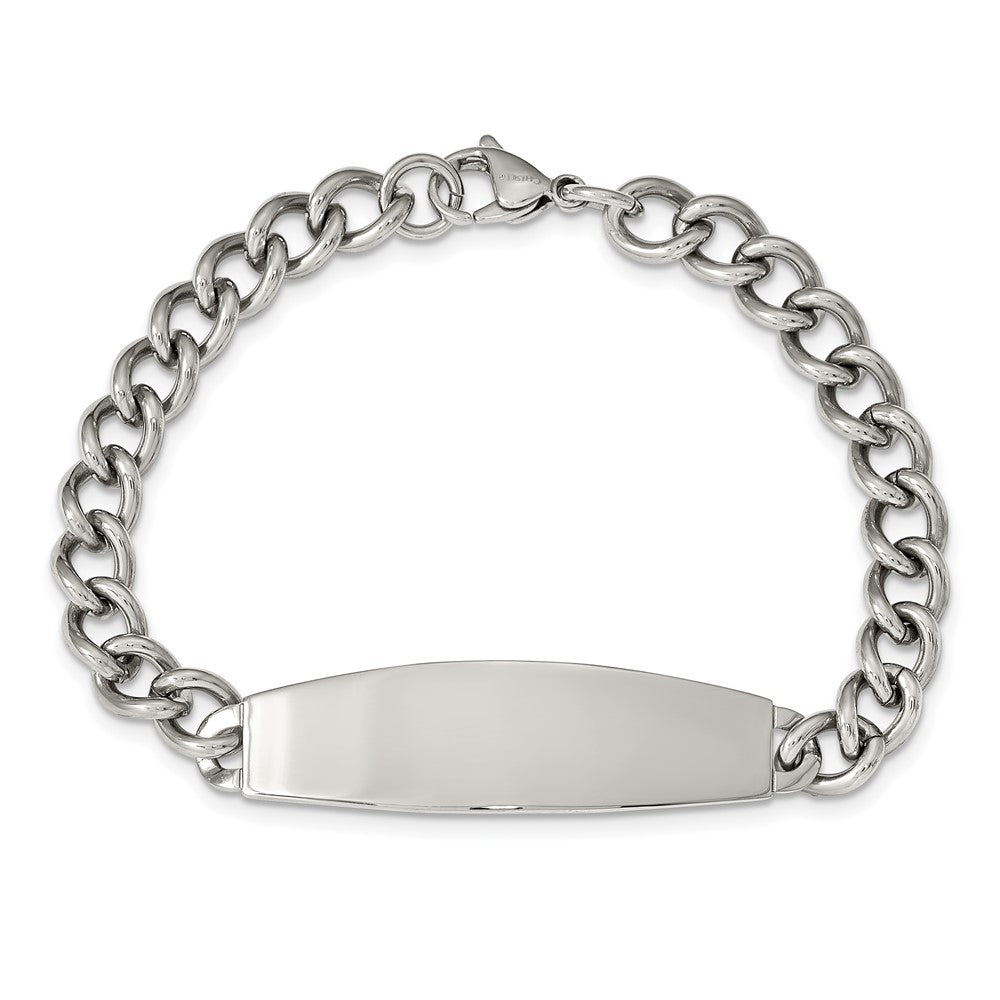 Chisel Stainless Steel Polished Curb Chain 8.25 inch ID Bracelet SRB223-8.75