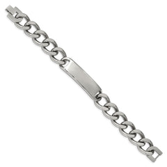 Chisel Stainless Steel Polished Curb Link 8.75 inch ID Bracelet SRB225-9
