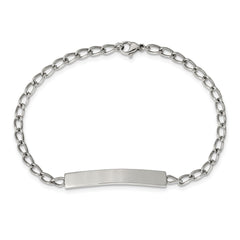 Chisel Stainless Steel Polished Curb Chain 8.5 inch ID Bracelet SRB2268-8.5