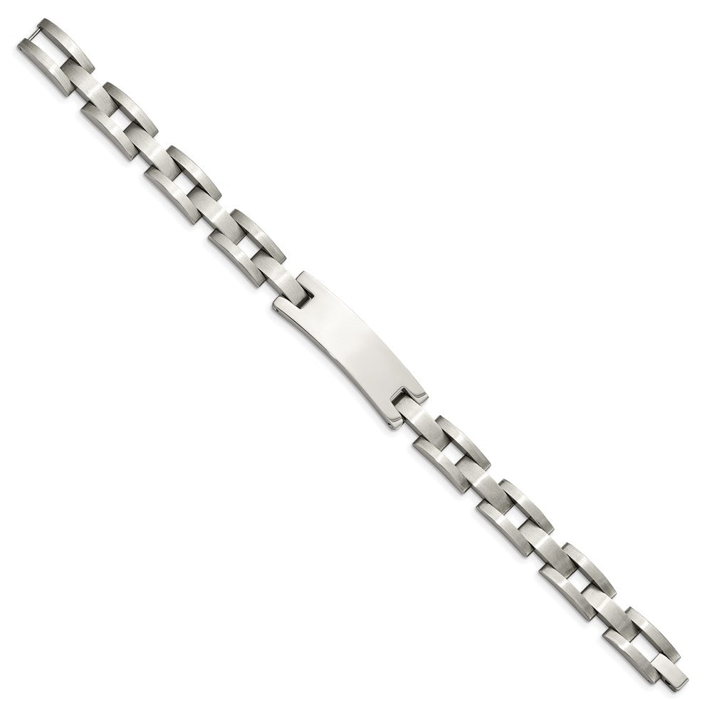 Chisel Stainless Steel Brushed and Polished 9.25 inch ID Bracelet SRB229-9.25